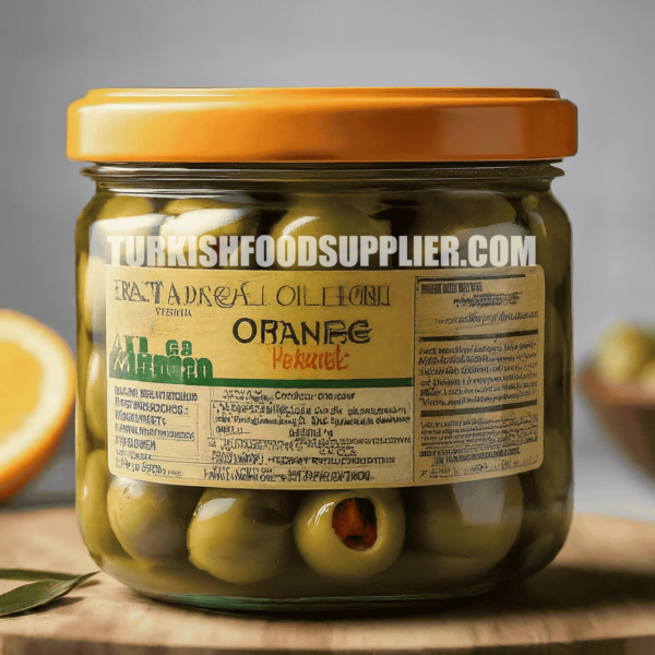 Orange Stuffed Green Olives