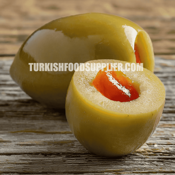 Orange Stuffed Green Olives - Image 3