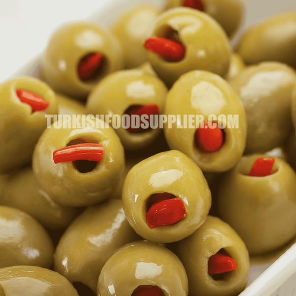 Red Chili Stuffed Green Olives