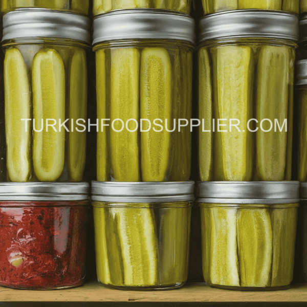 Vertically Cut Pickled Gherkins