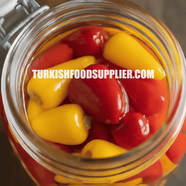 Pickled Sweet Yellow & Red Baby Peppers - Image 8